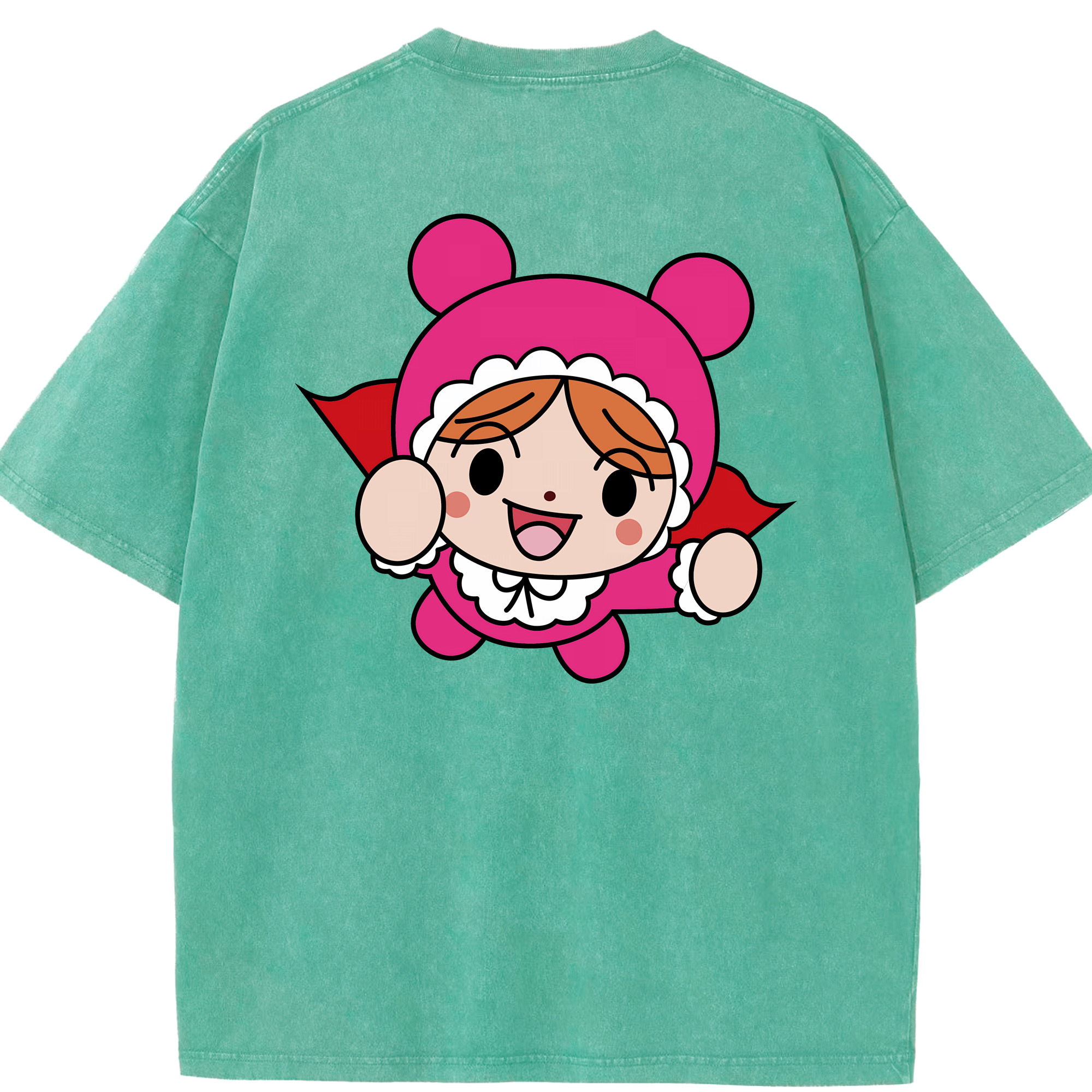 （画像用） アンパンマン Anpanman 綿100% ヴィンテージ風 半袖Tシャツ（背面プリント）